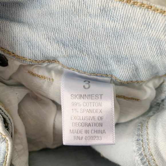 PacSun Sz 3 Light Wash Ripped Skinny Jeans - Picture 5 of 7